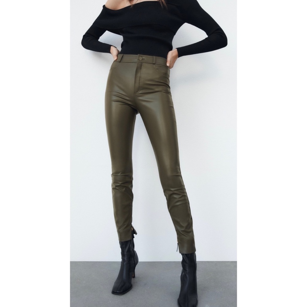 Zara Leather Leggings
